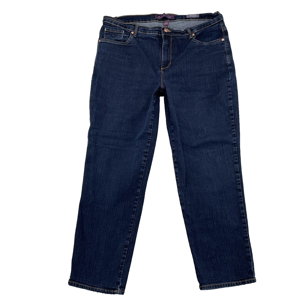 Gloria Vanderbilt Jeans Womens 16W Dark Academia Classic 90's Basics Minimalists